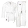 PROFORCEMA Uniforms ProForce® 5 Oz. Classic Karate Uniform (Elastic Drawstring) - 60/40 Blend - With Free White Belt