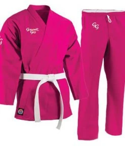 Proforcema ProForce® Gladiator Girl 6 Oz. Karate Uniform (Elastic Drawstring) - 55/45 Blend - With Free White Belt