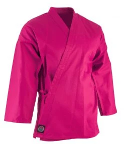 Proforcema Uniforms ProForce® 6 Oz. Karate Uniform (Elastic Drawstring) - 55/45 Blend - With Free White Belt