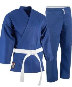 Proforcema Uniforms ProForce® 6 Oz. Karate Uniform (Elastic Drawstring) - 55/45 Blend - With Free White Belt