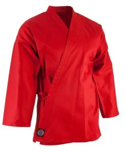 Proforcema Uniforms ProForce® 6 Oz. Karate Uniform (Elastic Drawstring) - 55/45 Blend - With Free White Belt