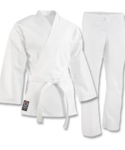 Proforcema ProForce® 5 Oz. Karate Uniform (Elastic Drawstring) - 55/45 Blend - With Free White Belt Uniforms