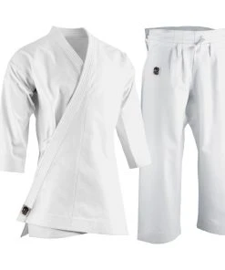 Proforcema Uniforms ProForce® 14oz. Plain Diamond Kata Gi (Traditional Drawstring) - 55/45 Blend