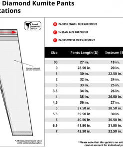 Proforcema ProForce® WKF Approved Diamond Kumite White Pants