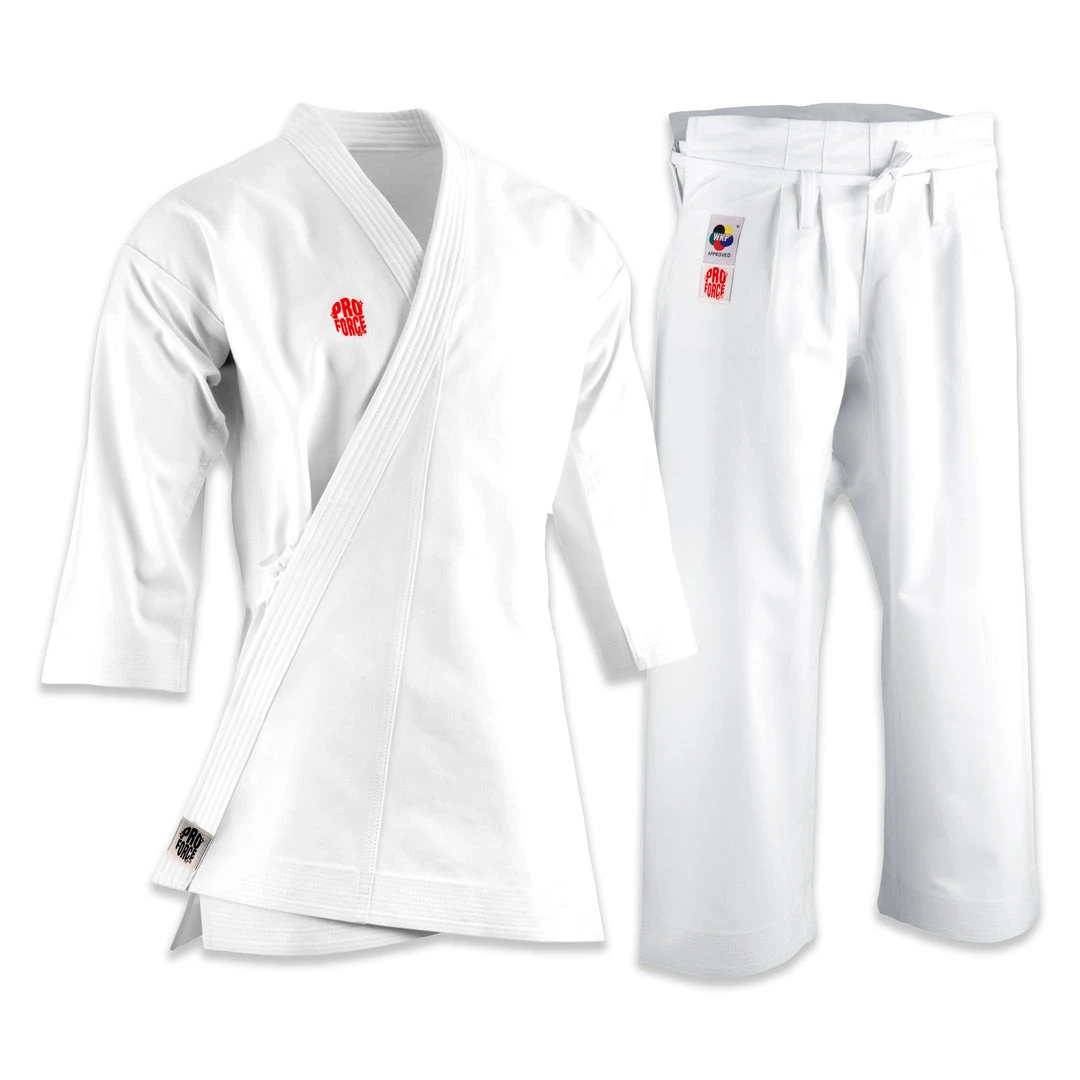 Proforcema Uniforms ProForce® 13 Oz. WKF Approved Diamond Kata Gi (Traditional Drawstring) - 100% Brushed Cotton 3 Proforcema Uniforms ProForce® 13 Oz. WKF Approved Diamond Kata Gi (Traditional Drawstring) - 100% Brushed Cotton