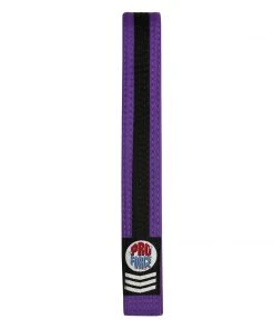 Proforcema Belts ProForce® 1.75&quot Double Wrap Thunder Black Stripe Karate Belt
