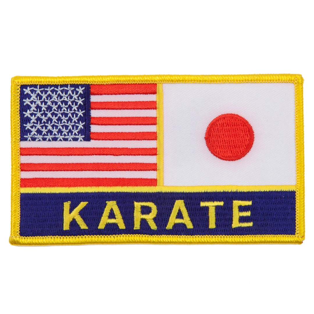 Proforcema USA & Japan Flags Karate Patch Patches 3 Proforcema USA & Japan Flags Karate Patch Patches
