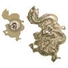 PROFORCEMA Lapel Pins Gold Dragon Pin