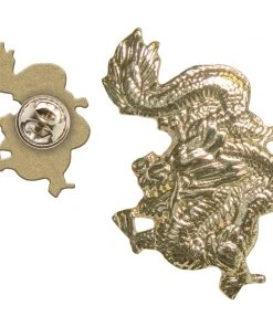 PROFORCEMA Lapel Pins Gold Dragon Pin