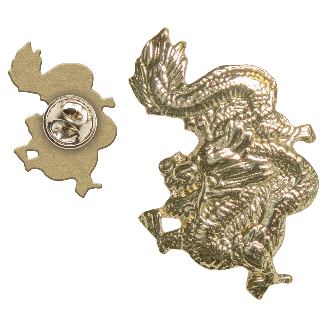 PROFORCEMA Lapel Pins Gold Dragon Pin 3 PROFORCEMA Lapel Pins Gold Dragon Pin