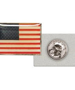 PROFORCEMA USA Flag Chrome Pin Lapel Pins
