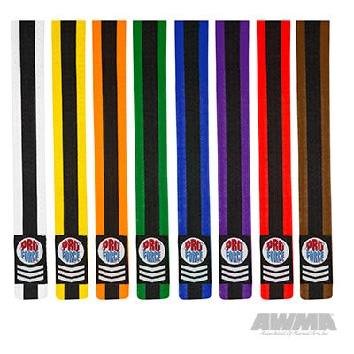 Proforcema Belts ProForce® III 1.75'' Double Wrap Black Stripe Karate Belt 3 Proforcema Belts ProForce® III 1.75'' Double Wrap Black Stripe Karate Belt