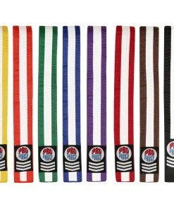 Proforcema Belts ProForce® III 1.75" Double Wrap White Stripe Karate Belt
