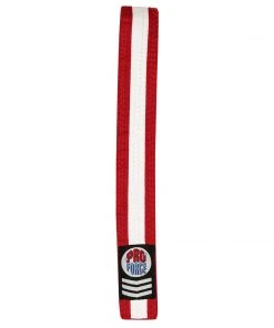 Proforcema Belts ProForce® III 1.75&quot Double Wrap White Stripe Karate Belt