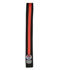 Proforcema ProForce® II 1.5&quot Double Wrap Color Striped Black Karate Belt