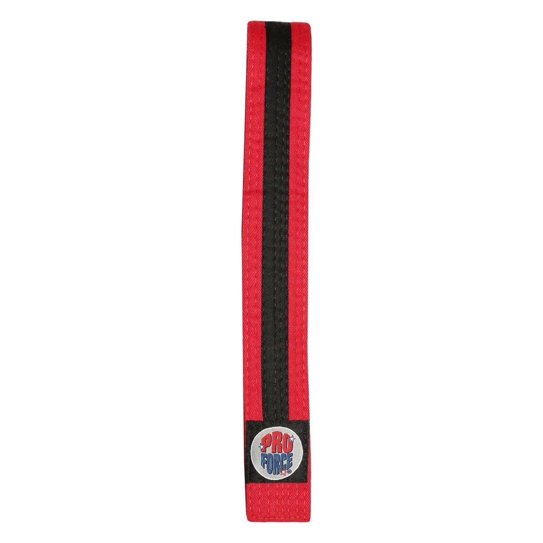 Proforcema ProForce® II 1.5&quot Double Wrap Black Stripe Karate Belt