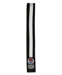 Proforcema ProForce® II 1.5&quot Double Wrap Color Striped Black Karate Belt
