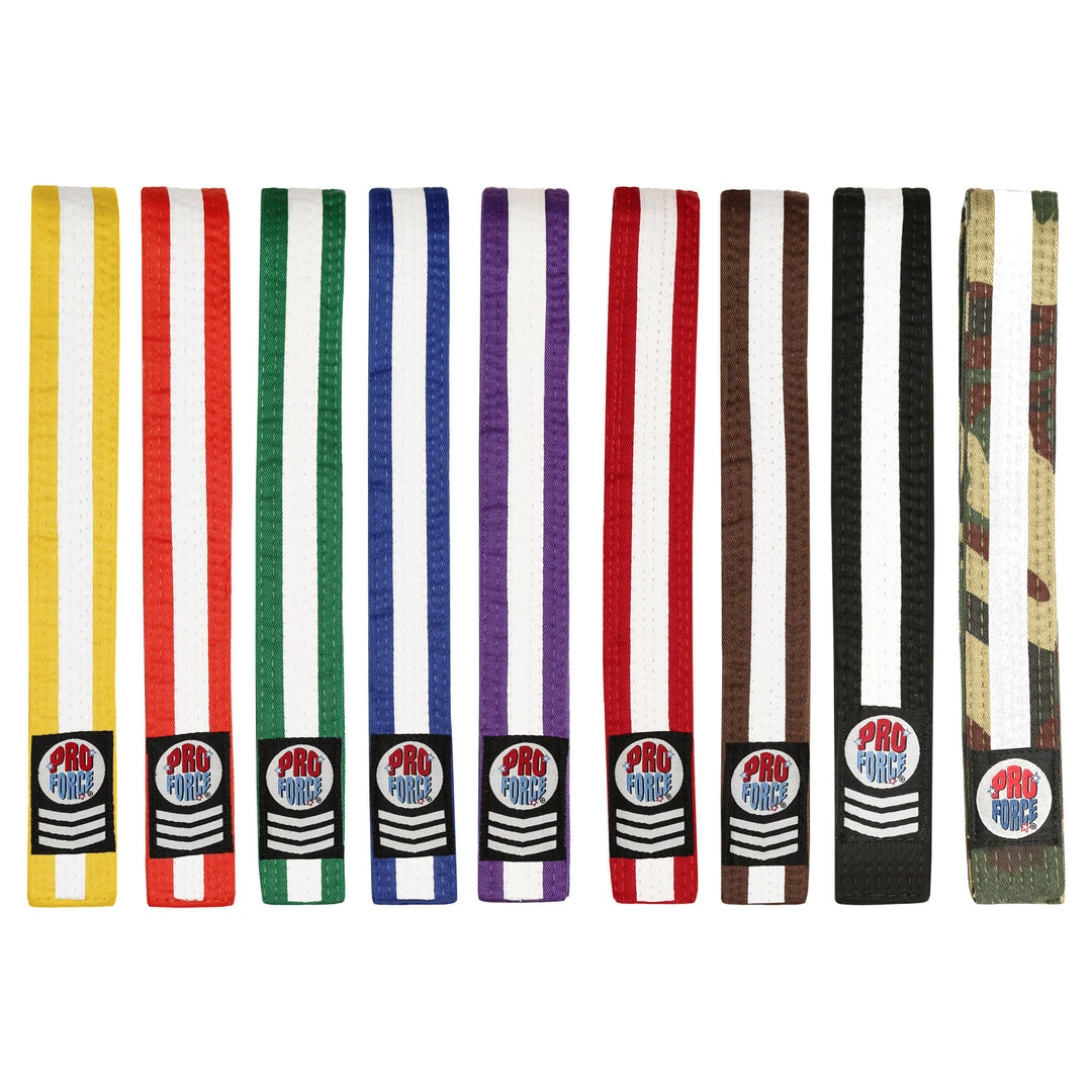 Proforcema ProForce® II 1.5" Double Wrap White Stripe Karate Belt 3 Proforcema ProForce® II 1.5" Double Wrap White Stripe Karate Belt