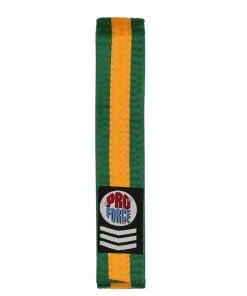 Proforcema ProForce® 1.75&quot Single Wrap Gold Striped Karate Belt