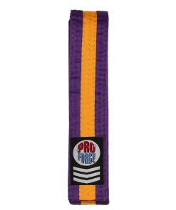 Proforcema ProForce® 1.75&quot Single Wrap Gold Striped Karate Belt