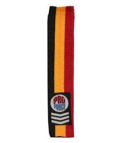 Proforcema ProForce® 1.75&quot Single Wrap Gold Striped Karate Belt