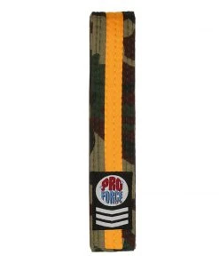 Proforcema ProForce® 1.75&quot Single Wrap Gold Striped Karate Belt