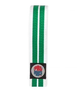 PROFORCEMA ProForce® 1.75'' Single Wrap 2 Stripe White Karate Belt 12 PROFORCEMA ProForce® 1.75'' Single Wrap 2 Stripe White Karate Belt