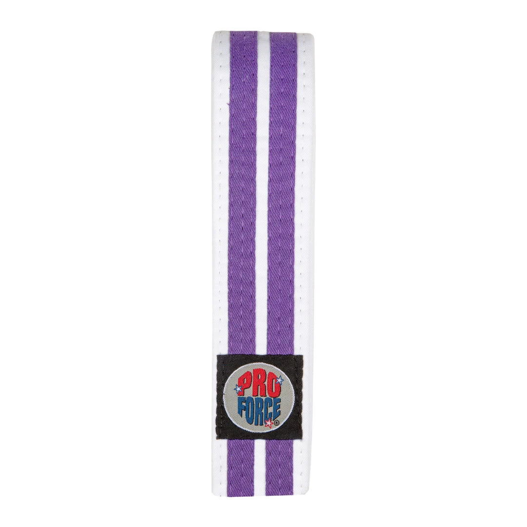 PROFORCEMA ProForce® 1.75'' Single Wrap 2 Stripe White Karate Belt 7 PROFORCEMA ProForce® 1.75'' Single Wrap 2 Stripe White Karate Belt