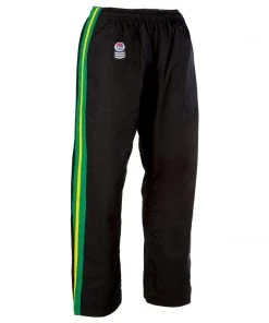 PROFORCEMA ProForce Sport™ Black With Green & Yellow Stripes Demo Pants