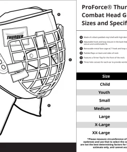 Proforcema ProForce® Thunder Padded Combat Head Guard W/ Face Cage Headgear