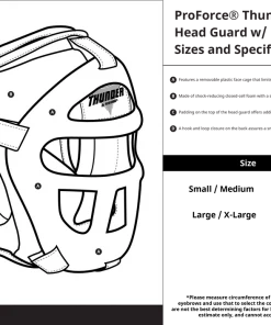 Proforcema Headgear ProForce® Thunder Vinyl Head Guard W/ Face Shield