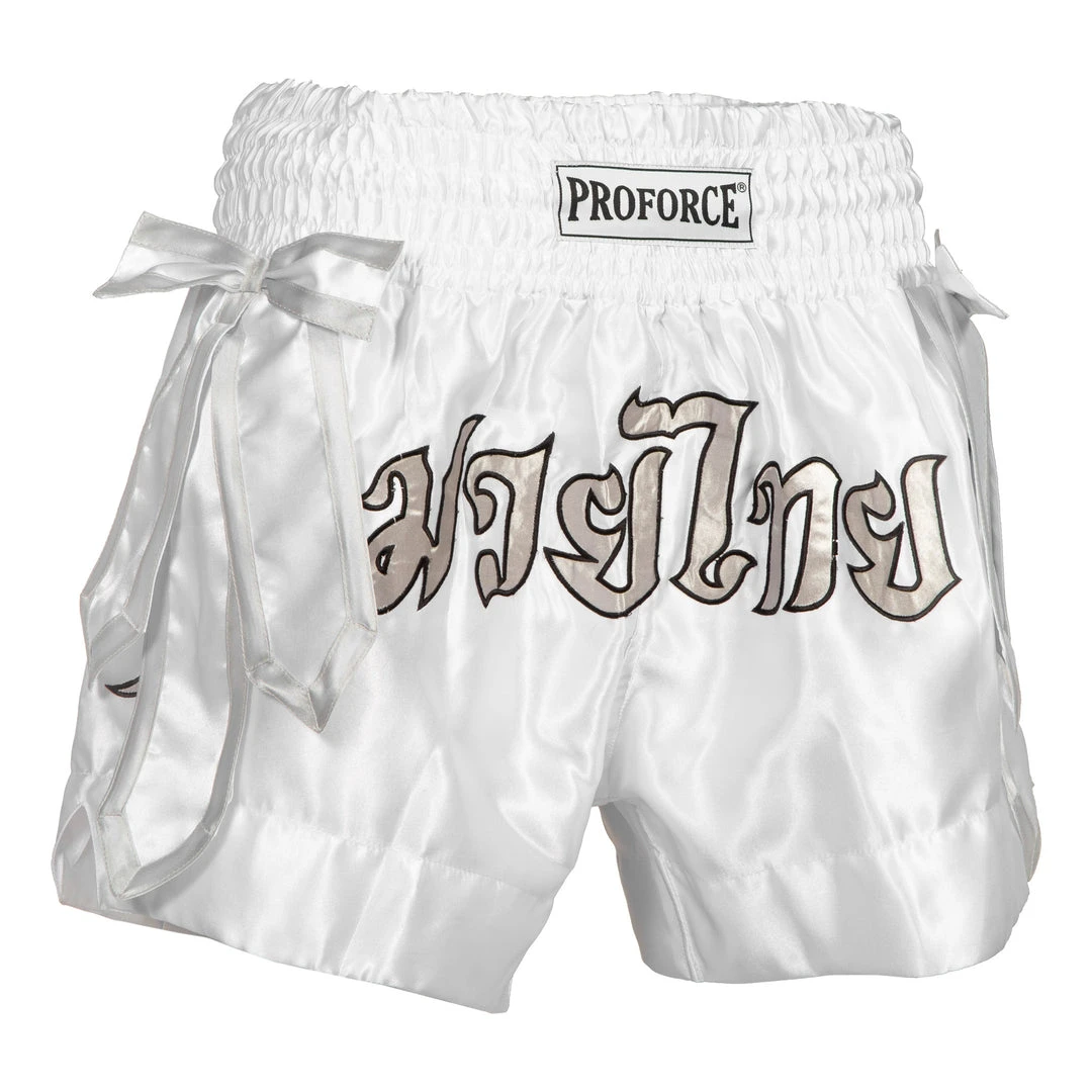 PROFORCEMA ProForce Sport™ Angel Wing Muay Thai Shorts - W/ White Bows 8 PROFORCEMA ProForce Sport™ Angel Wing Muay Thai Shorts - W/ White Bows