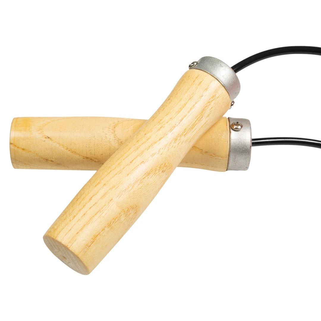 Proforcema 9ft Rubber Cord W/ Wooden Handle Jumprope