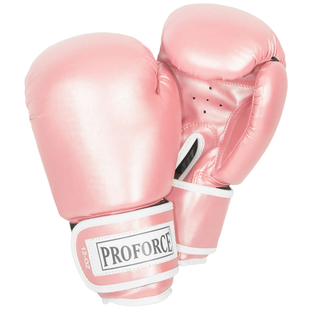 Proforcema ProForce® Leatherette Boxing Glove - Metallic Pink 3 Proforcema ProForce® Leatherette Boxing Glove - Metallic Pink